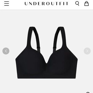 Underoutfit Perfect Neckline Bra - Black, small